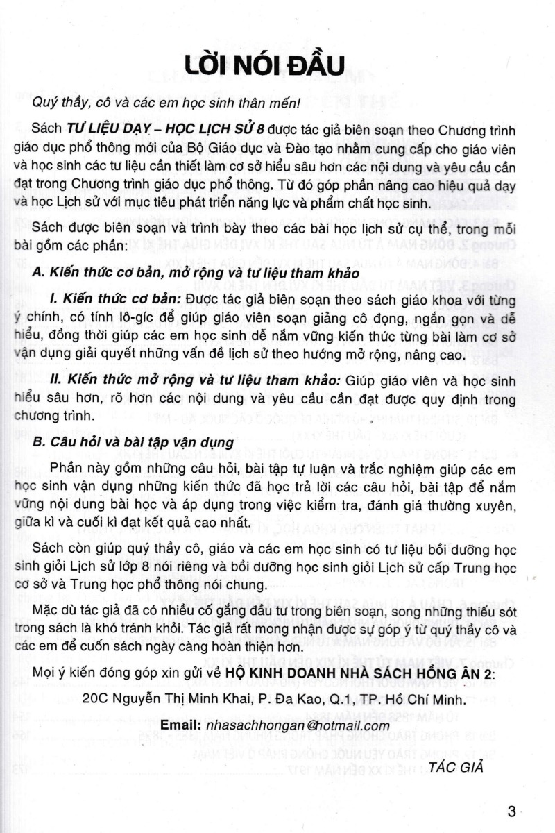 TƯ LIỆU DẠY - HỌC LỊCH SỬ LỚP 8 (Dùng chung cho các bộ SGK hiện hành)